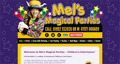 Desktop Screenshot of melsmagic.co.uk